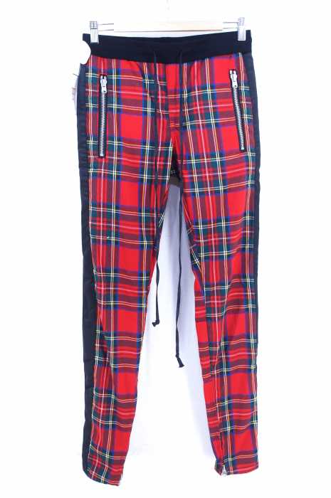mnml（ミニマル） タータンチェック柄 PLAID TRACK PANTS メンズ パンツ