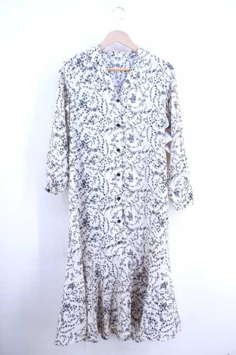 USED古着  （ユーズドフルギ） 花柄シャツワンピース レディース ワンピース