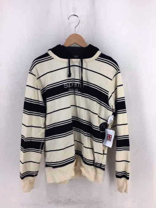 Supreme(シュプリーム) 16AW STRIPED HOODED CREWNECK メンズ トップス
