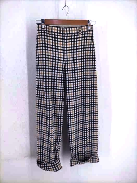 beautiful people（ビューティフルピープル） チェック柄 ウール  