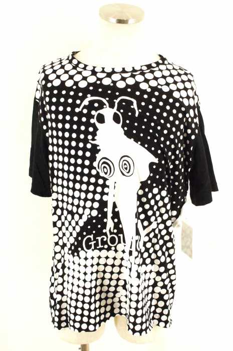 groundY (グランド ワイ） 16SS 仮面ライダーコラボ　ドット柄プリントTシャツ メンズ トップス