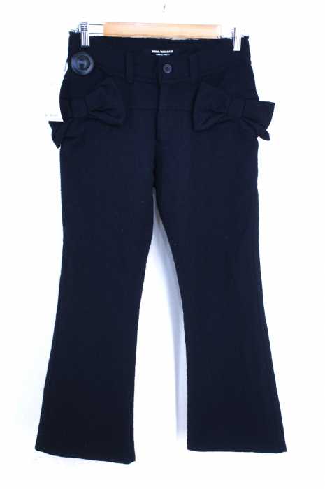 JUNYA WATANABE COMME des GARCONS （ジュンヤワタナベコムデギャルソン） AD2003 縮絨 リボン ウールパンツ レディース パンツ