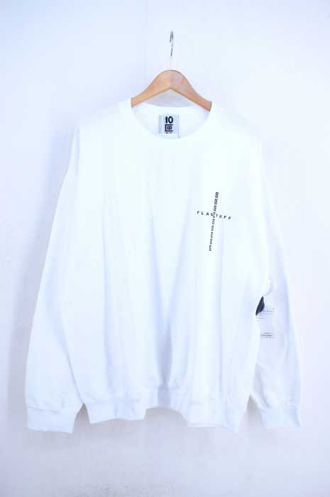 10匣 TEN BOX × FLAGSTUFF （テンボックス フラッグスタッフ） 19SS 伊勢丹別注 バックプリントコットンクルーネックスウェット メンズ トップス