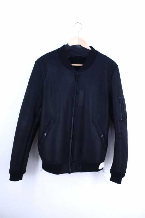 JUN HASHIMOTO × ALPHA INDUSTRIES（ジュンハシモト アルファインダストリーズ） 55周年記念 ムートンMA-1ジャケット メンズ アウター