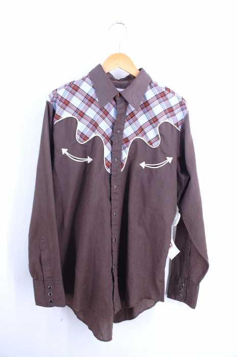 Wrangler （ラングラー） 70S　チェックウエスタンシャツ メンズ トップス