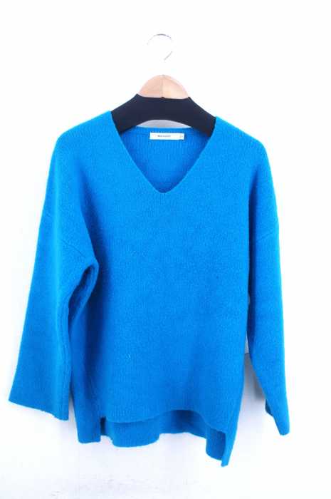 moussy (マウジー) HALF MILANORIB V/N SWEATER レディース トップス