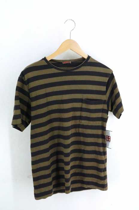 MARNI（マルニ） ボーダー柄 ポケットTシャツ メンズ トップス