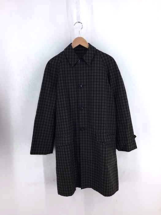 WINDBREAKER(ウィンドブレーカー) チェック柄ステンカラーコート メンズ アウター