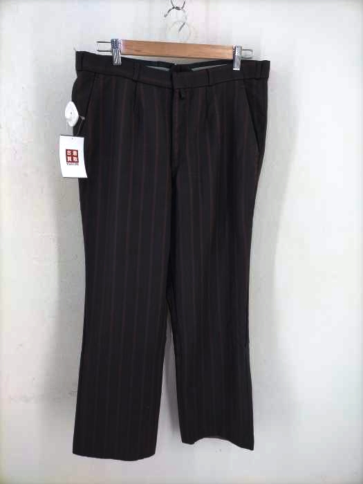 USED古着（ユーズドフルギ） 60S OPTIジップ ストライプ柄スラックス メンズ パンツ