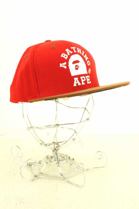 A BATHING APE × STARTER （アベイシングエイプ スターター） 刺繍バックスナップキャップ メンズ 帽子