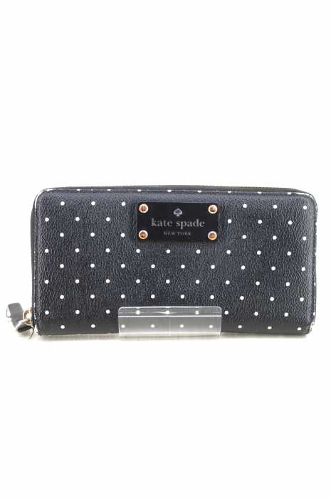 kate spade NEW YORK（ケイトスペードニューヨーク） ドット柄ラウンドジップ長財布 レディース 財布・ケース