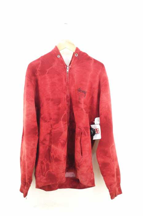 STUSSY （ステューシー） タイダイ柄ワールドツアージップパーカー メンズ トップス