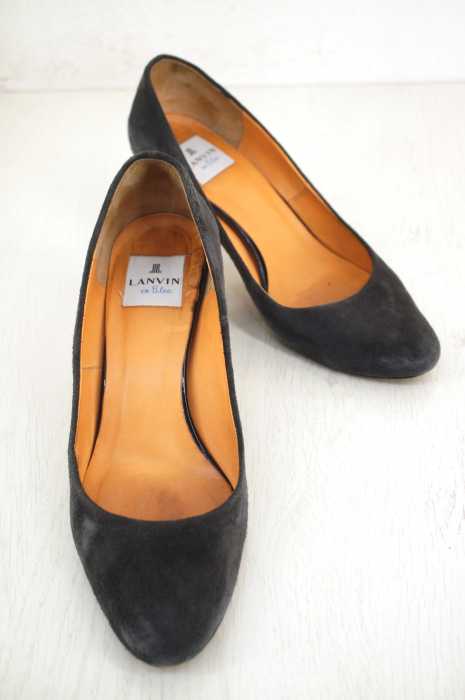 LANVIN en Bleu (ランバンオンブルー) スウェードヒールパンプス レディース シューズ
