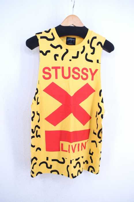 STUSSY （ステューシー） LIVIN プリントタンクトップ メンズ トップス