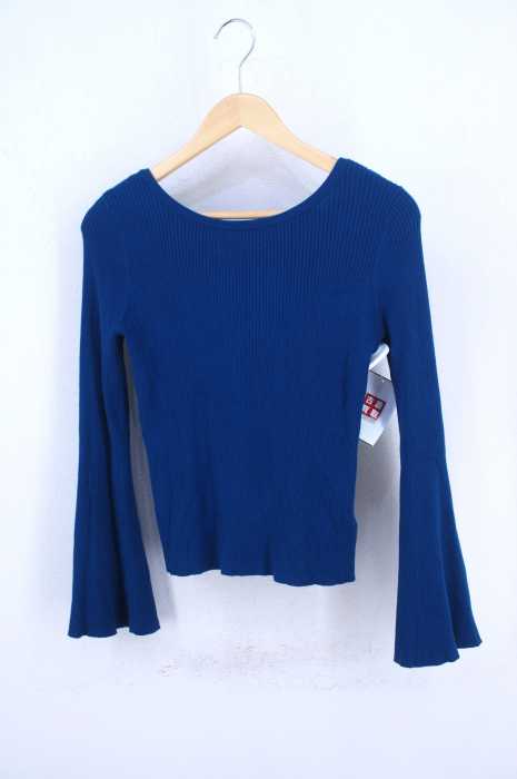 Ray BEAMS （レイビームス） バックレースアップフレアスリーブニット メンズ トップス
