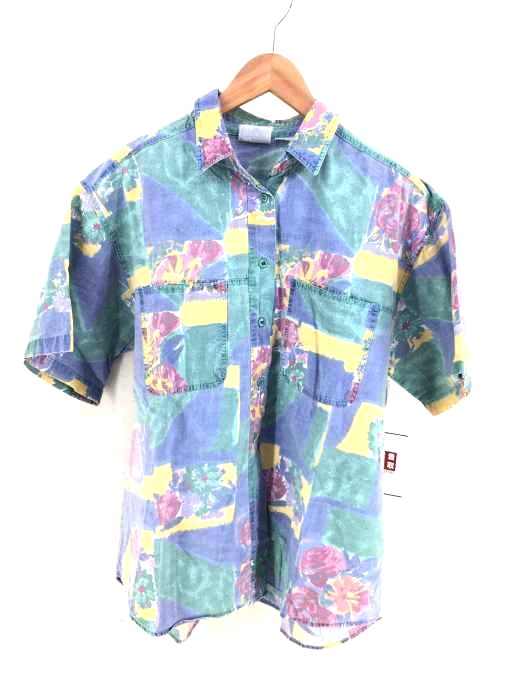 USED古着（ユーズドフルギ） 90S 総柄コットンシャツ メンズ トップス