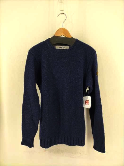 KAPITAL（キャピタル） ワッペン刺繍入り クルーネックニット メンズ トップス