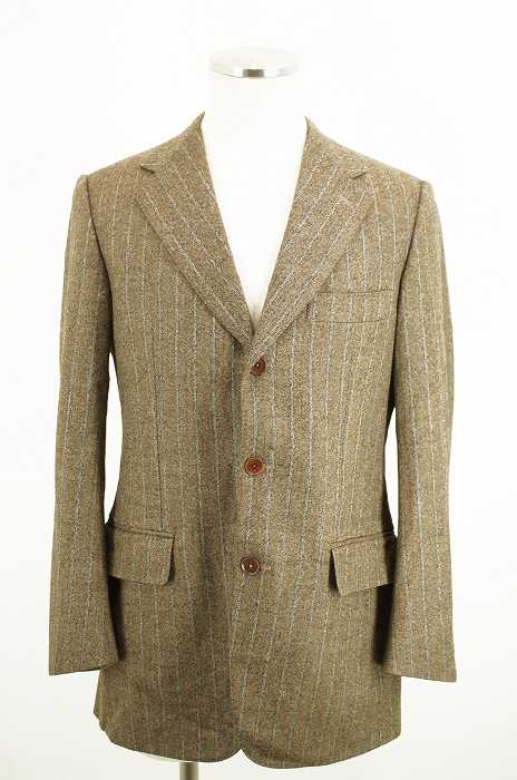 ISAIA (イザイア) ストライプウール3Bジャケット メンズ アウター