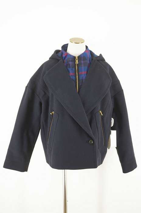Marc by Marc Jacobs （マークバイマークジェイコブス） ライナー付デザインウールコート レディース アウター