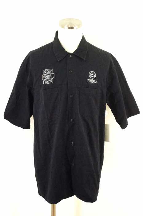 STUSSY (ステューシー) 刺繍半袖シャツ メンズ トップス