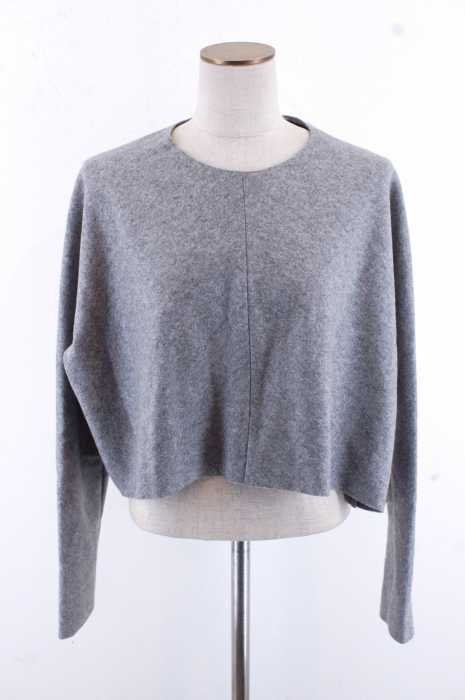 ZARA WOMAN （ザラ ウーマン） バックジップショート丈ウールドルマンプルオーバー レディース トップス