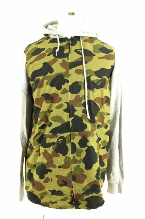 A BATHING APE （アベイシングエイプ） 1ST CAMO 切替ジップアップパーカー メンズ トップス