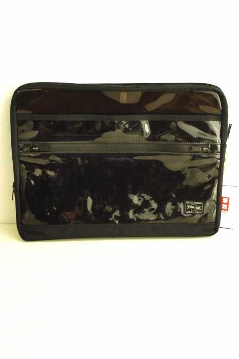 B印 YOSHIDA(BEAMS×PORTER) （B印ヨシダ） エナメル　クラッチ メンズ バッグ