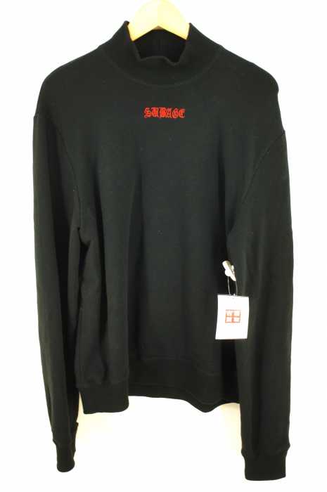 Sub Age サベージ High Neck Sweat ロゴ刺繍ハイネックスウェット メンズ トップス ブランド古着買取販売バズストア