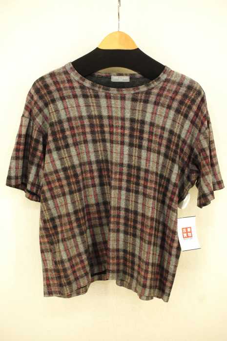 COMME des GARCONS HOMME （コムデギャルソンオム） 転写チェック柄カットソー メンズ トップス