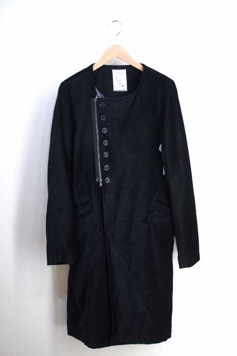 SHAREEF(シャリーフ) COTTON MOLE NO-COLLAR COAT メンズ アウター