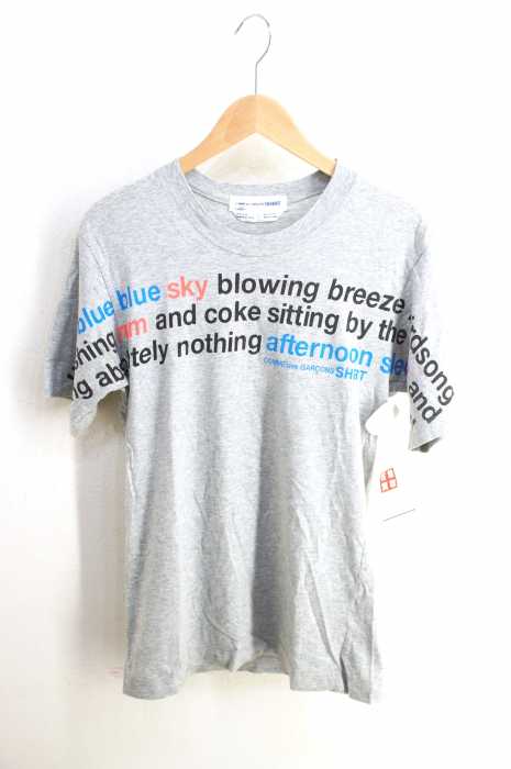COMME des GARCONS SHIRT（コムデギャルソンシャツ） メッセージプリントTシャツ メンズ トップス