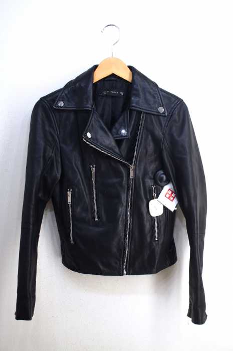 ZARA WOMAN (ザラ ウーマン) シープレザーダブルライダース レディース アウター