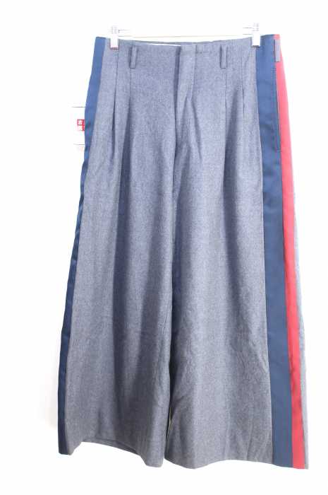 COMME des GARCONS HOMME PLUS (コムデギャルソンオムプリュス) AD2011 サイドラインワイド2タックスラックスパンツ メンズ パンツ