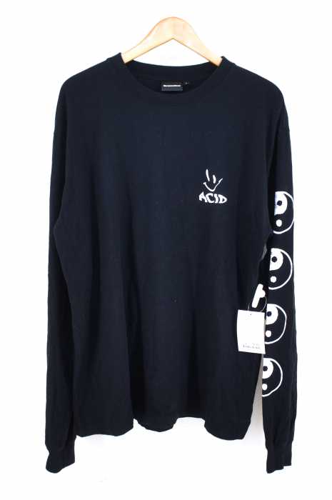 The Internatiiional （フメイ） 文字プリントロングノースリーブTシャツ メンズ トップス