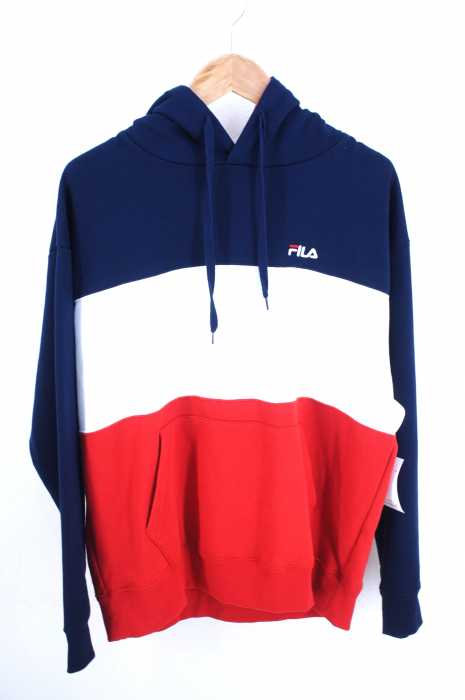 FILA （フィラ） ロゴトリコカラーパーカ－ メンズ トップス