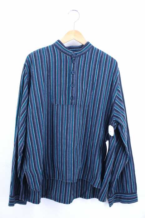 USED古着 (ユーズドフルギ) Vintage ストライププルオーバーシャツ メンズ トップス