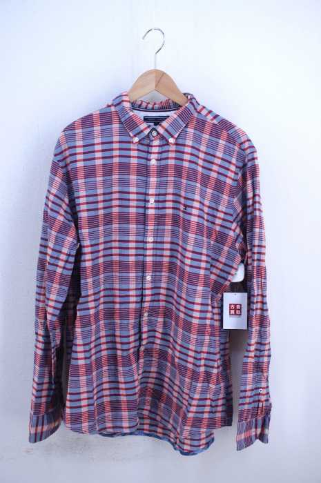TOMMY HILFIGER (トミーヒルフィガー) Colored Check Chambray Shirt メンズ トップス