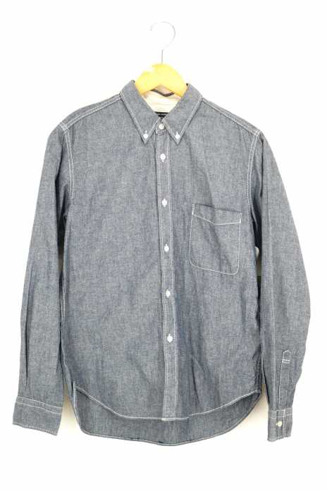COMME des GARCONS HOMME (コムデギャルソンオム) AD2010 ステッチデザインシャンブレーシャツ メンズ トップス