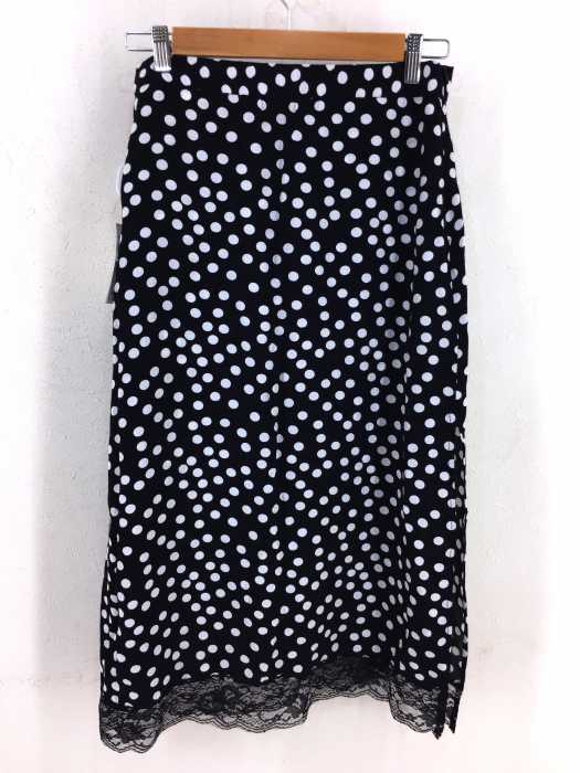 ZARA trafaluc（ザラトラファルック） ドット柄フリル切替 シアータイトスカート レディース スカート