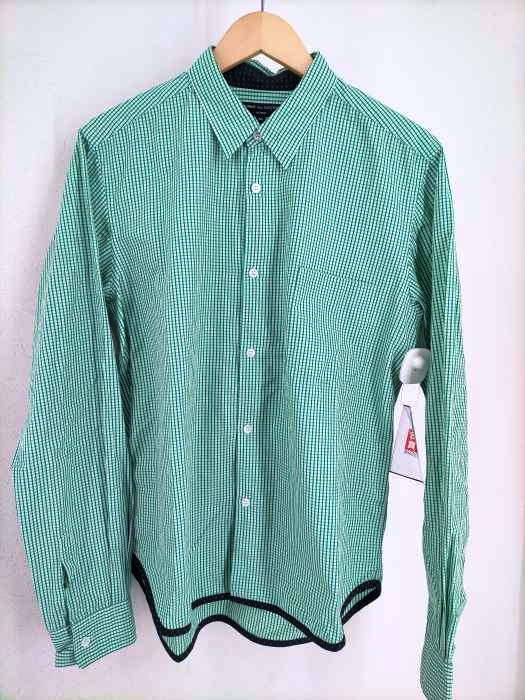 COMME des GARCONS HOMME（コムデギャルソンオム） AD2010 10AW パイピングデザイン ギンガムチェックシャツ メンズ トップス