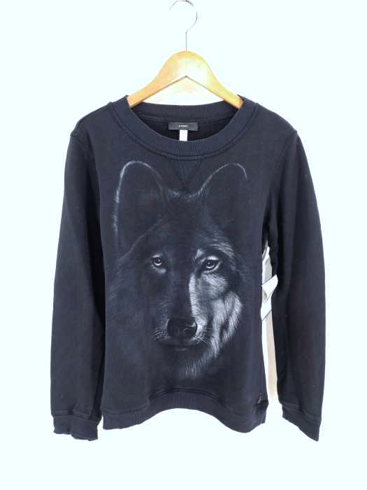 DIESEL（ディーゼル） 袖ジップ フルフプリント プルオーバースウェット レディース トップス