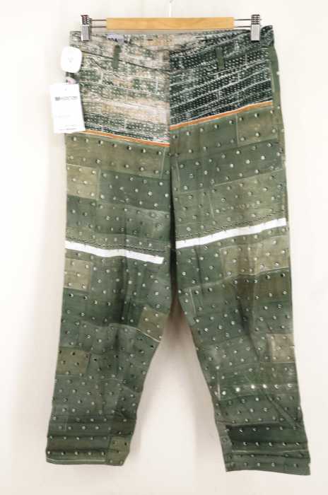 10A suspender trousers 転写プリントトラウザー メンズ パンツ