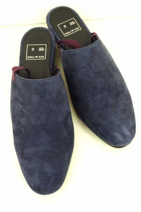 BED J.W. FORD（ベッドフォード） Ribbon Slippers.　スエードスリッポンシューズ メンズ シューズ