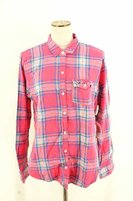 Hollister (ホリスター) チャック柄 ボタンシャツ レディース トップス
