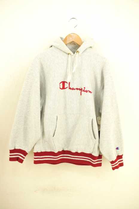 Champion （チャンピオン） 90S 刺繍タグ REVERSE WEAVE ロゴ刺繍霜降りパーカー メンズ トップス