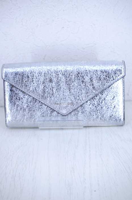 BALENCIAGA(バレンシアガ) ペーパー メタリックエフェクト ロングウォレット メンズ 財布・ケース