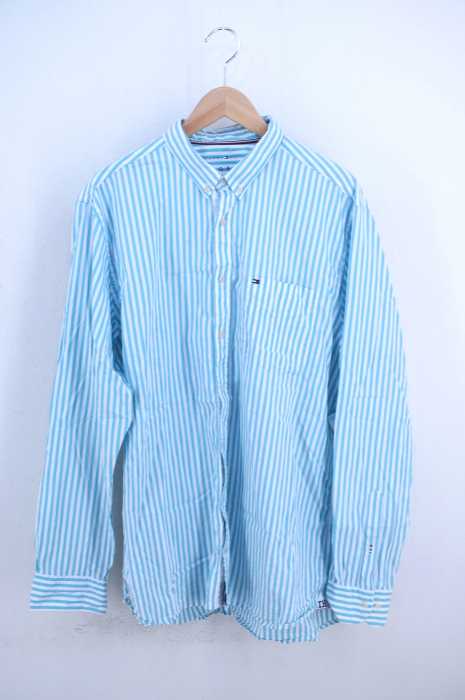 TOMMY HILFIGER (トミーヒルフィガー) ストライプ柄オックスフォードシャツ メンズ トップス