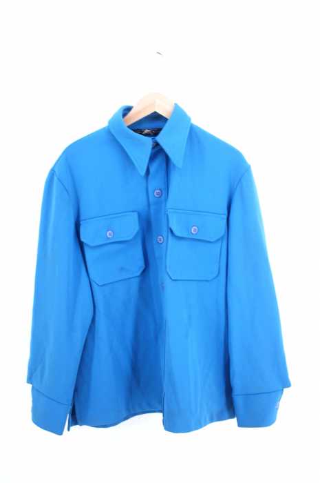JC Penney（ジェーシーペニー） 70S ポリエステルワークシャツ メンズ トップス