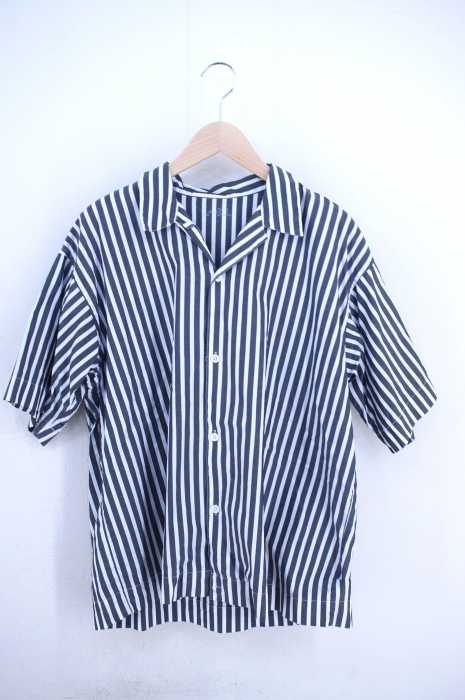 MUJI labo（ムジラボ） ストライプ柄オープンカラーシャツ メンズ トップス