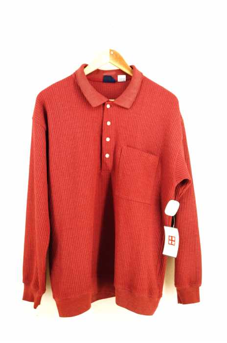 USED古着  （ユーズドフルギ） J.BLAIR ニットポロシャツ メンズ トップス